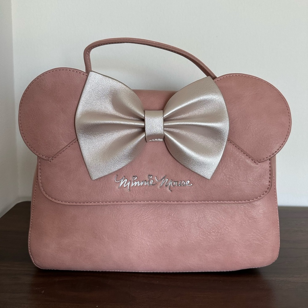 Loungefly x Disney Minnie Mouse Crossbody Bag with Ears and Bow